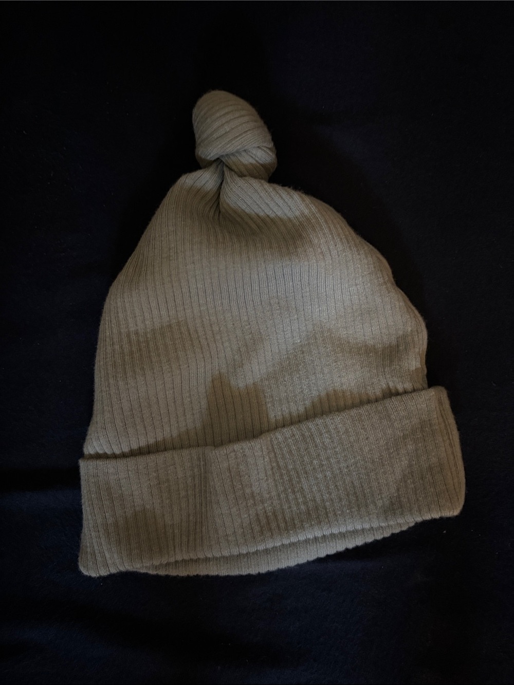 Kids Knit Knot Beanie Hat - green